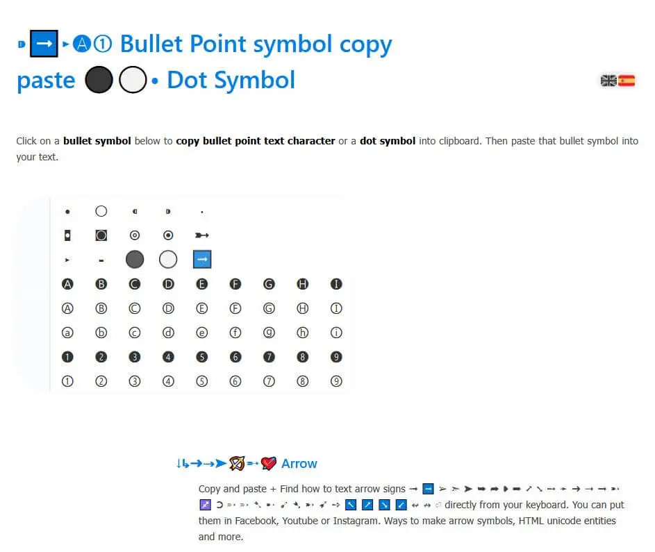 bullet-Symbol