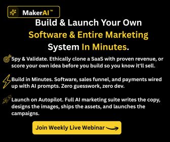 Weekly Live Webinar Maker AI